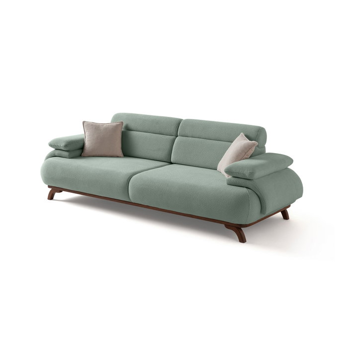 Atelier Del Sofa Bonjo Walnut - Sea Green